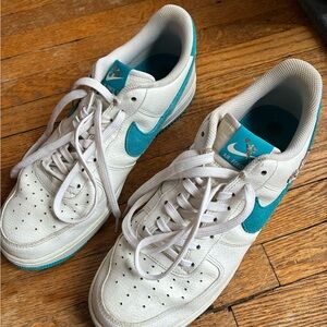 Nike Space Jam Air Force 1 White and Blue Sneakers